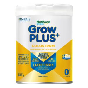 Sữa bột Nutifood GrowPlus+ Colostrum Lactoferrin 0+ 400g (0-12 tháng) chính hãng tại Chip Chip Luxury Nha Trang