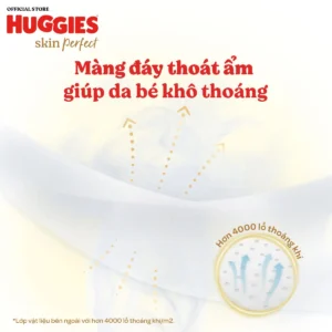 Tã dán Huggies Skin Perfect size M76+3 miếng (6-11kg) chính hãng tại Chip Chip Luxury Nha Trang