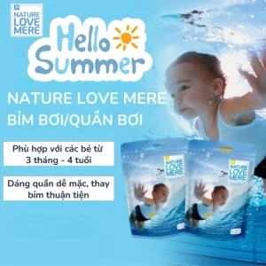 Bỉm bơi Nature Love Mere size L (8-13Kg) chính hãng tại Chip Chip Luxury Nha Trang