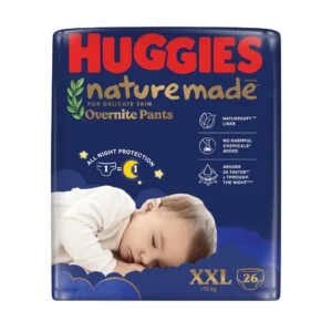 Bỉm Tã quần Huggies Nature Made ban đêm size XXL26 miếng (trên 15kg) chính hãng tại Chip Chip Luxury Nha Trang