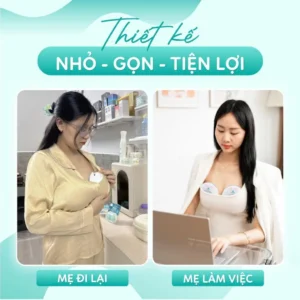 Máy hút sữa rảnh tay hoa sen Kamidi đôi chính hãng tại Chip Chip Luxury Nha Trang