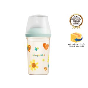 Bình sữa Moyuum mov.aa 250ml hoạ tiết xanh chính hãng tại Chip Chip Luxury Nha Trang