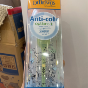 Bình sữa DrBrown cổ rộng 270ml Dino Designs chính hãng tại Chip Chip Luxury Nha Trang