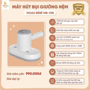 máy hút bụi Moaz BéBé giường nệm mb108 chính hãng tại Chip Chip Luxury Nha Trang