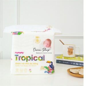 Khăn vải khô đa năng Mamamy tropical 160 miếng chính hãng tại Chip Chip Luxury Nha Trang
