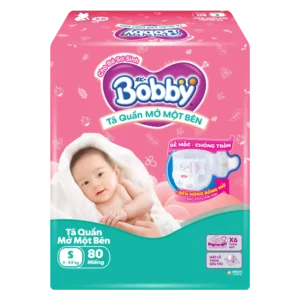 Bỉm Quần Bobby Mở Một Bên S80 chính hãng tại Chip Chip Luxury Nha Trang