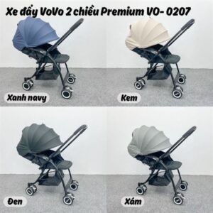 Xe đẩy vovo 2 chiều premium Kem vo-0207 chính hãng tại Chip Chip Luxury Nha Trang