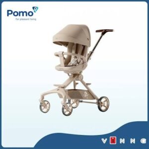 Xe đẩy Vinng Q11 Xám Kem 058 đảo chiều gấp gọn chính hãng tại Chip Chip Luxury Nha Trang