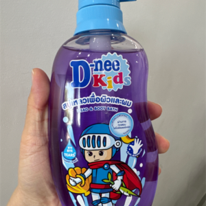 Sữa tắm gội trẻ em kids Dnee tím 400ml chính hãng tại Chip Chip Luxury Nha Trang