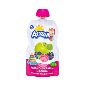Trái cây nghiền arywa vị táo,mâm xôi đen 6M+