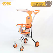 Xe đẩy tobe 8124 olwen plus3.0 Cam chính hãng tại Chip Chip Luxury Nha Trang