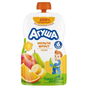 Trái cây nghiền vị táo và đào agusha 6M+
