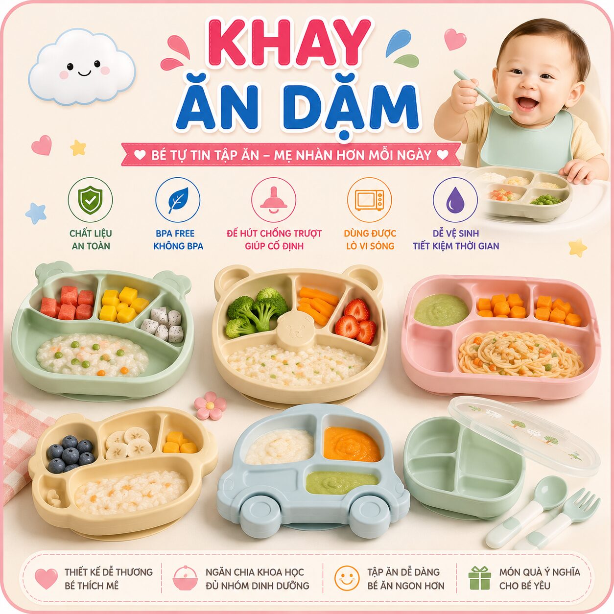 Khay Ăn Dặm