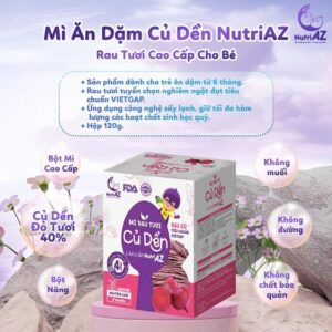 Mì rau tươi củ dền 6m+ NutriAZ