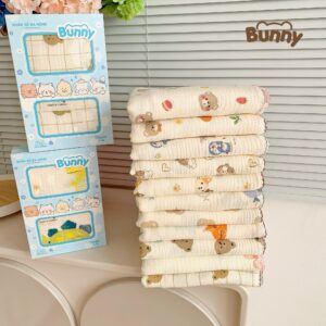 Khăn tắm 4 lớp họa tiết Bunny