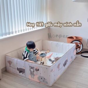 Honper - Bể đựng bóng size 120cm - hình chữ nhật , mặt cười