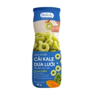 Bánh vị cải Kale dưa lưới Biobaby 6M+