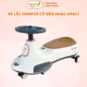 Xe lắc Honper khủng long - Nâu