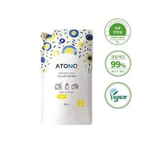 Nước rửa Bình sữa ATONO2 hương chanh 482g