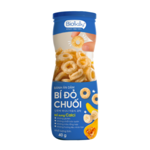 Bánh vị bí đỏ chuối Biobaby 6M+