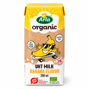 Sữa tươi hữu cơ Arla Organic vị chuối 200ml 12m+