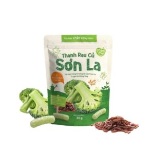 Bánh ăn dặm Mămmy Sơn La vị bông cải xanh gạo lứt 6m+ 30g (Bịch)