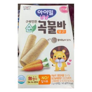 Random Bánh cuộn ăn dặm ngũ cốc ayimael yumyum Ildong cà rốt 40G (Bịch)
