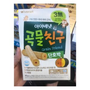 Bánh cuộn ngũ cốc nhân kem ivenet Hàn Quốc cho bé 9m+ (Bịch)