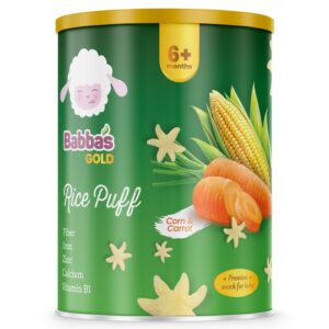 Bánh gạo Babbas Gold Cà rốt Ngô 6M+