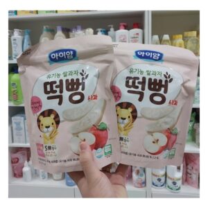 Bánh gạo Ildong vị táo hồng 6m+ (Bịch)