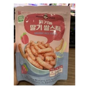 Mom’s Choice Bánh gạo lứt hữu cơ hình QUE vị quýt Moms choice (Bịch)