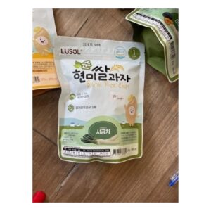 Bánh gạo lứt LUSOL hình que vị rau bina (Bịch)