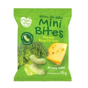 Mămmy Bánh gạo Mammy mini vị phô mai bông cải xanh 6m+ (Bịch)