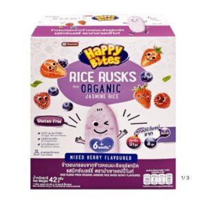 Bánh Happy Organic vị quả mọng hỗn hợp 42g 6m+ (Bịch)