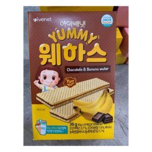 Random Bánh xốp vị chuối Ivenet 12M+ (Bịch)
