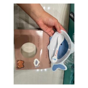 bát nhựa thú kèm thìa yumi bear (Cái)