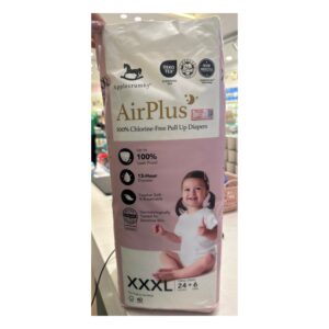 Bỉm quần đêm Applecrumby Airplus Overnight Mega Pull Ups XXXL24+6(trên 18kg) (Bịch)