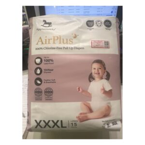 Bỉm quần đêm Applecrumby Airplus Overnight Mini Pull Ups XXXL15(trên 18kg) (Bịch)