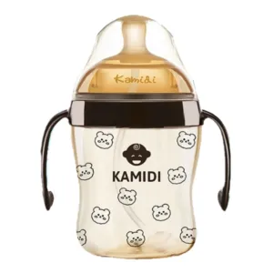 Bình Sữa KAMIDI Gen 2 Họa Tiết Gấu 210ml