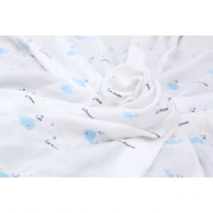 K003 Khăn đa năng sợi tre lụa (120x120) - Cá heo