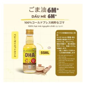Dầu ăn dặm dầu mè DHA 100ml 6M+ (Chai)