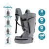 Comfybaby Địu trợ lực thoáng khí 3in1 tiny comfy baby 602 (Cái)
