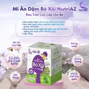 Mì rau tươi bó xôi 6m+ Nutriaz