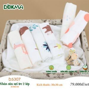 Khăn sữa sợi tre Dokma 30x30