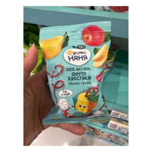 Hoa quả cuộn Fruto lê táo 12m+ (Bịch)