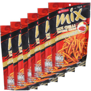 Snack Mix VFOOD - Vi Tương Ớt Cay 50g x 6 gói Màu Cam