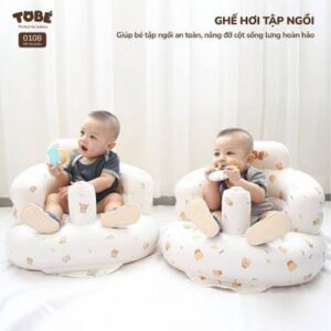 Ghế hơi tập ngồi Tobe hình gấu 0108