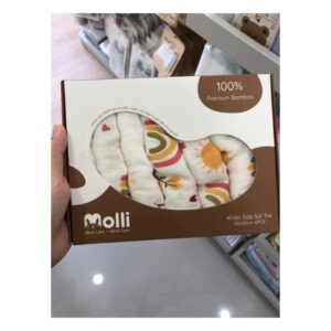 khăn sữa sợi tre molli 6 cái 30x30 (Cái)