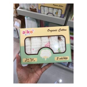 Khăn sữa sợi tre Nappi hộp 6 cái 30x30cm (Cái)
