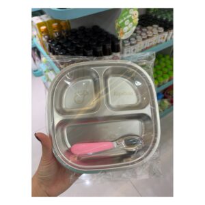 KHAY INOX 3 NGĂN KÈM THÌA (Cái)